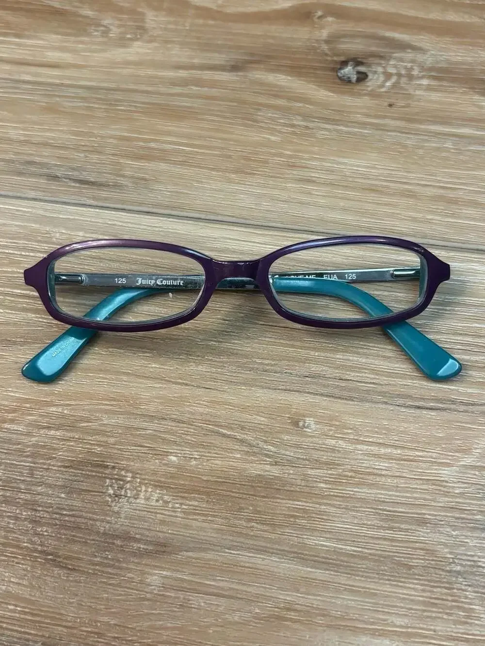 Juicy Couture LOVE ME EUA Violet Blue Full Rim Eyeglasses Frame 125